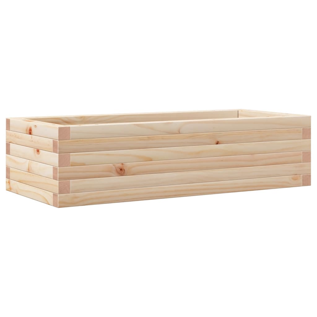 Utendørs Blomsterkasse Plantekasse Tre 90x40x23 cm heltre furu
