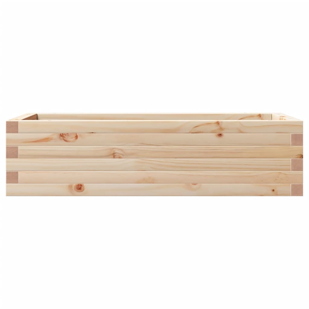 Utendørs Blomsterkasse Plantekasse Tre 90x40x23 cm heltre furu