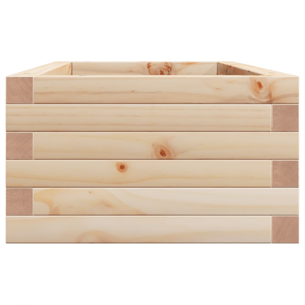 Utendørs Blomsterkasse Plantekasse Tre 90x40x23 cm heltre furu