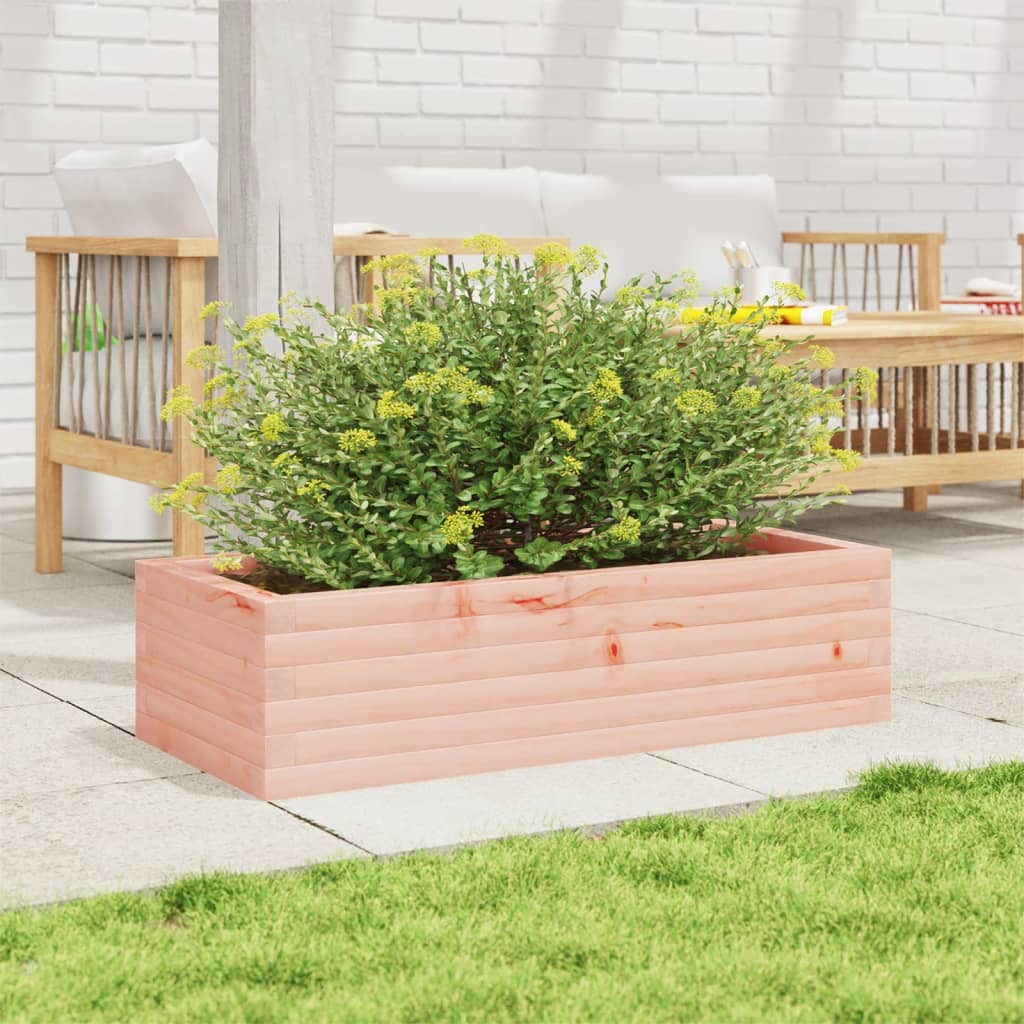 Utendørs Blomsterkasse Plantekasse Tre 90x40x23 cm heltre douglasgran
