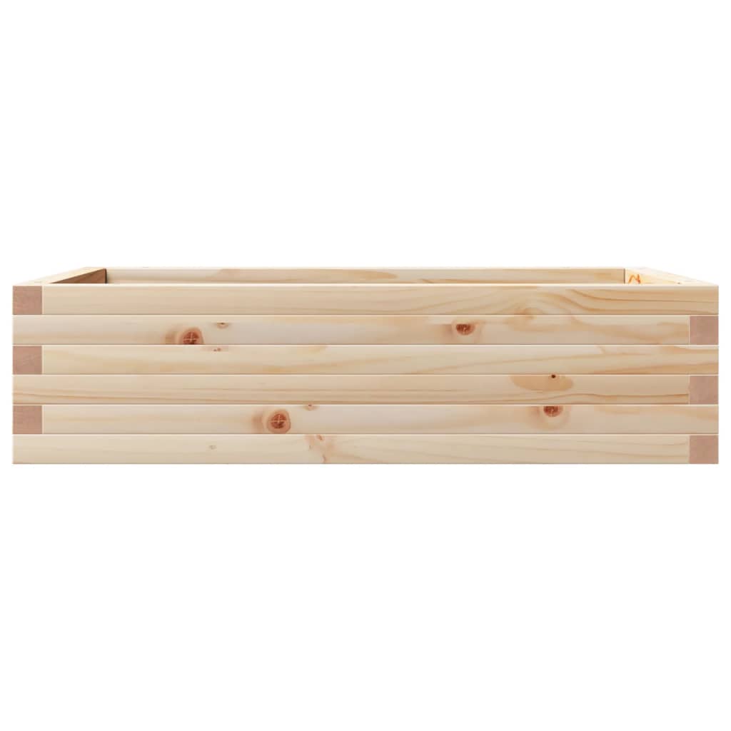 Utendørs Blomsterkasse Plantekasse Tre 90x60x23 cm heltre furu