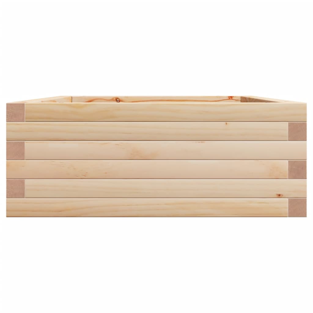 Utendørs Blomsterkasse Plantekasse Tre 90x60x23 cm heltre furu
