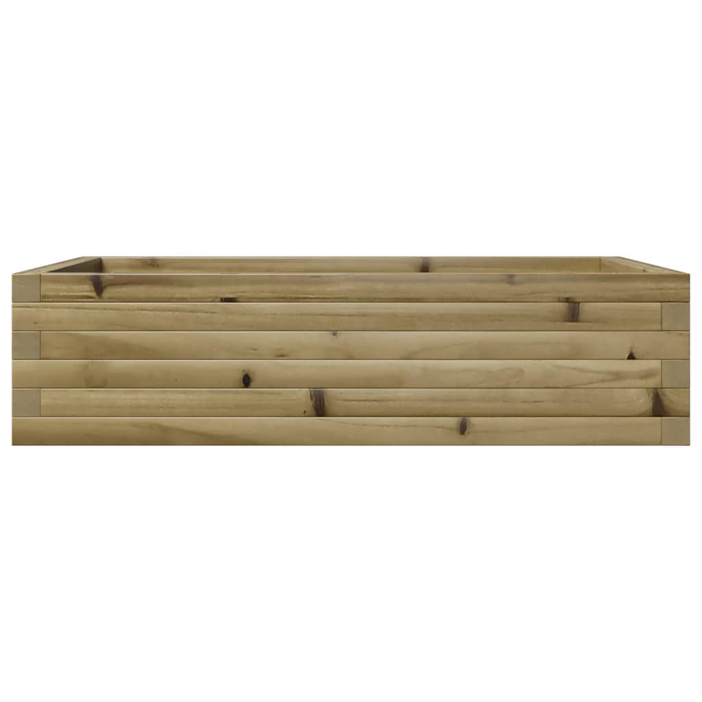 Utendørs Blomsterkasse Plantekasse Tre 90x60x23 cm impregnert furu