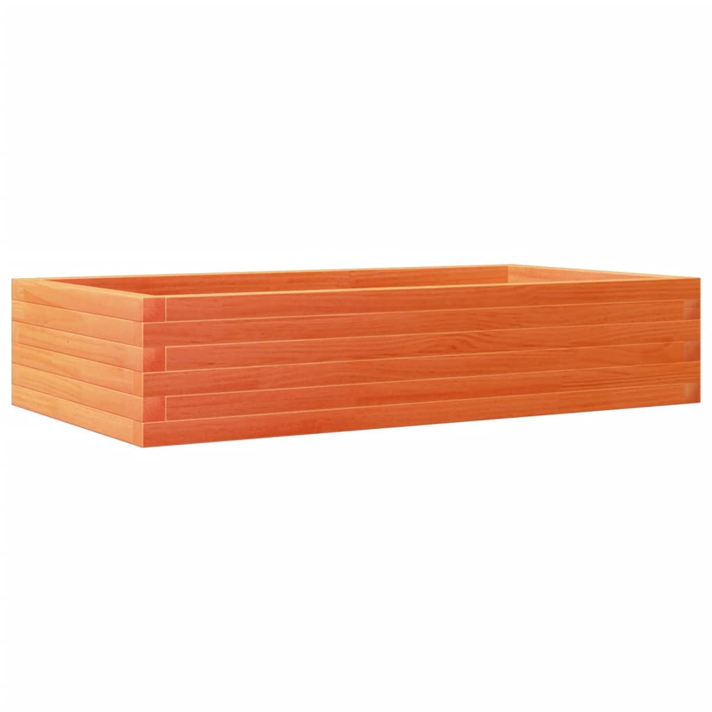 Utendørs Blomsterkasse Plantekasse Tre voksbrun 110x60x23 cm heltre furu