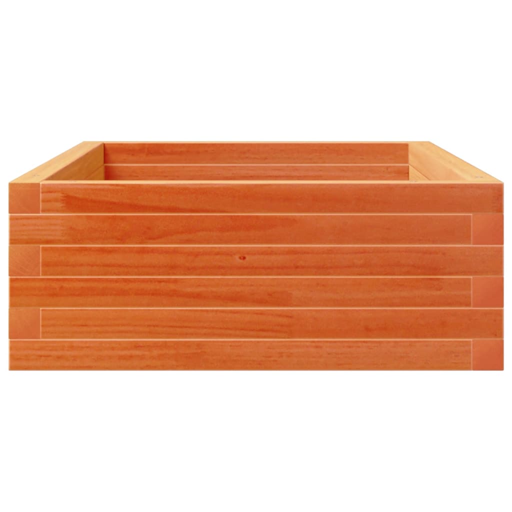 Utendørs Blomsterkasse Plantekasse Tre voksbrun 110x60x23 cm heltre furu