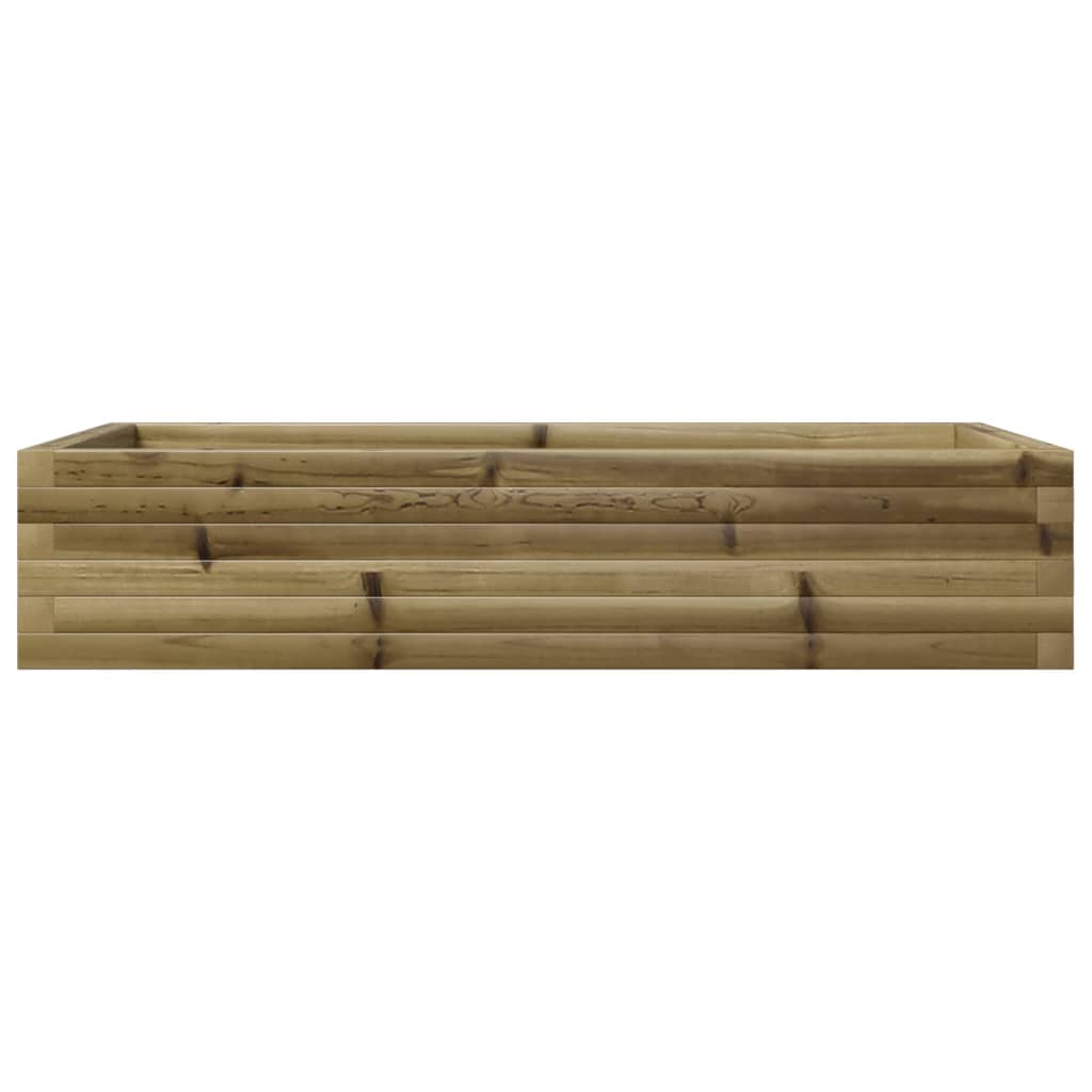 Utendørs Blomsterkasse Plantekasse Tre 110x60x23 cm impregnert furu