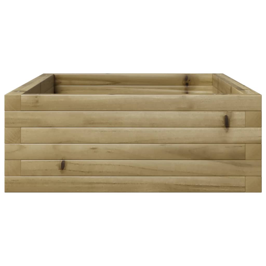 Utendørs Blomsterkasse Plantekasse Tre 110x60x23 cm impregnert furu