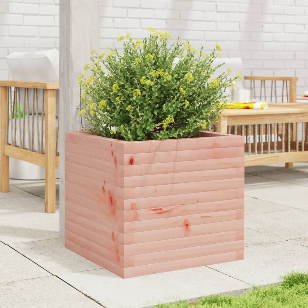 Utendørs Blomsterkasse Plantekasse Tre 50x50x45,5 cm heltre douglasgran