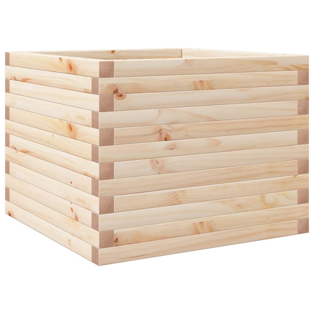 Utendørs Blomsterkasse Plantekasse Tre 60x60x45,5 cm heltre furu