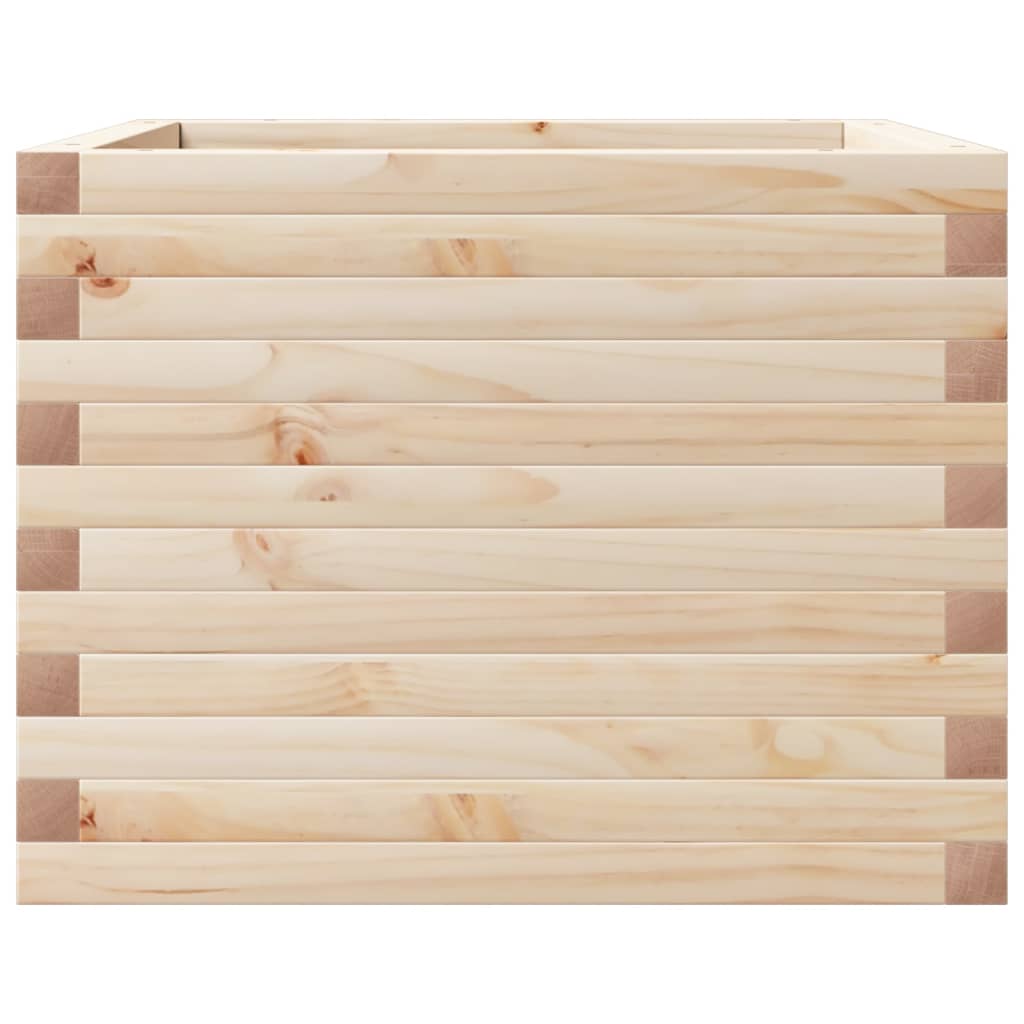 Utendørs Blomsterkasse Plantekasse Tre 60x60x45,5 cm heltre furu