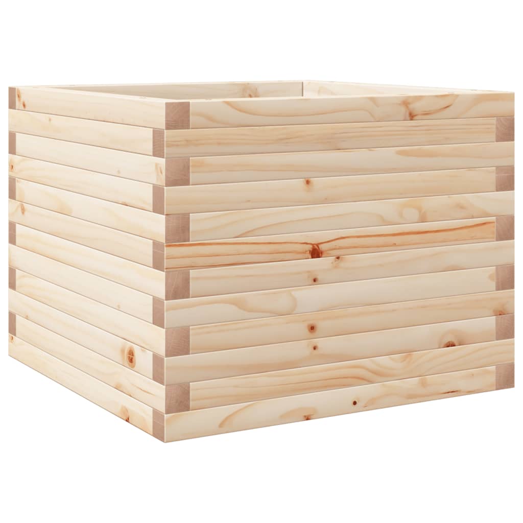 Utendørs Blomsterkasse Plantekasse Tre 60x60x45,5 cm heltre furu