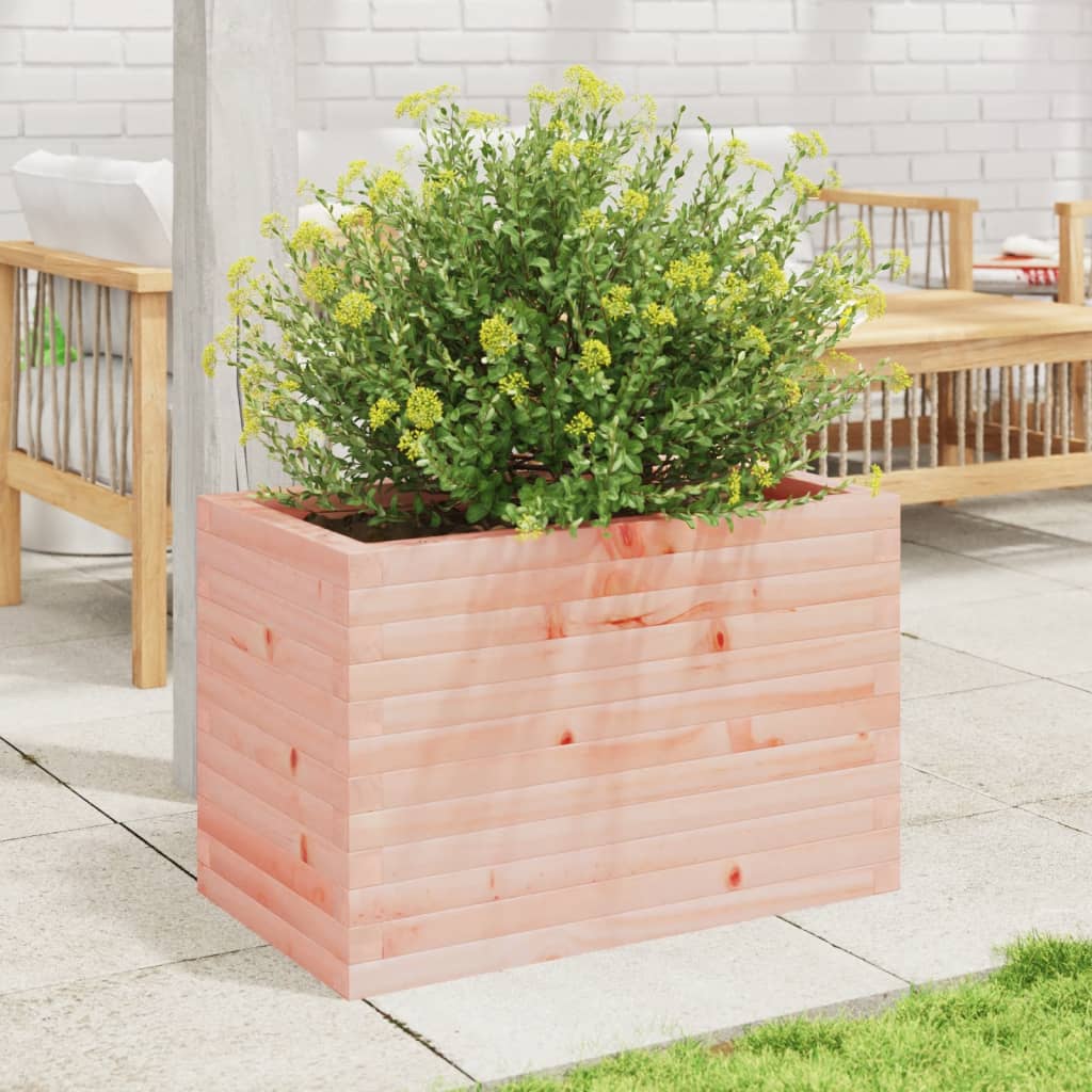 Utendørs Blomsterkasse Plantekasse Tre 70x40x45,5 cm heltre douglasgran