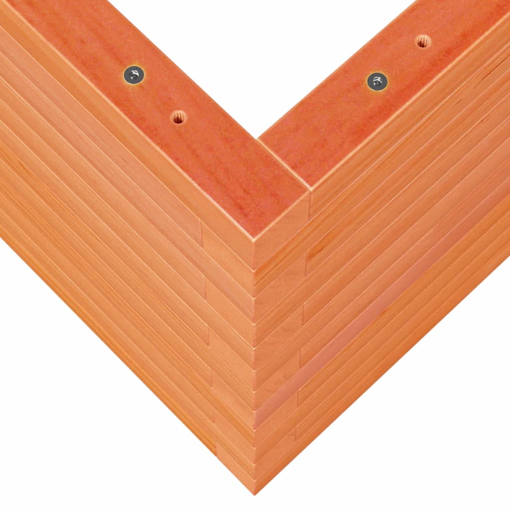 Utendørs Blomsterkasse Plantekasse Tre voksbrun 110x40x45,5 cm heltre furu