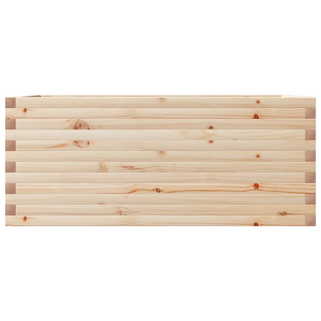 Utendørs Blomsterkasse Plantekasse Tre 110x60x45,5 cm heltre furu