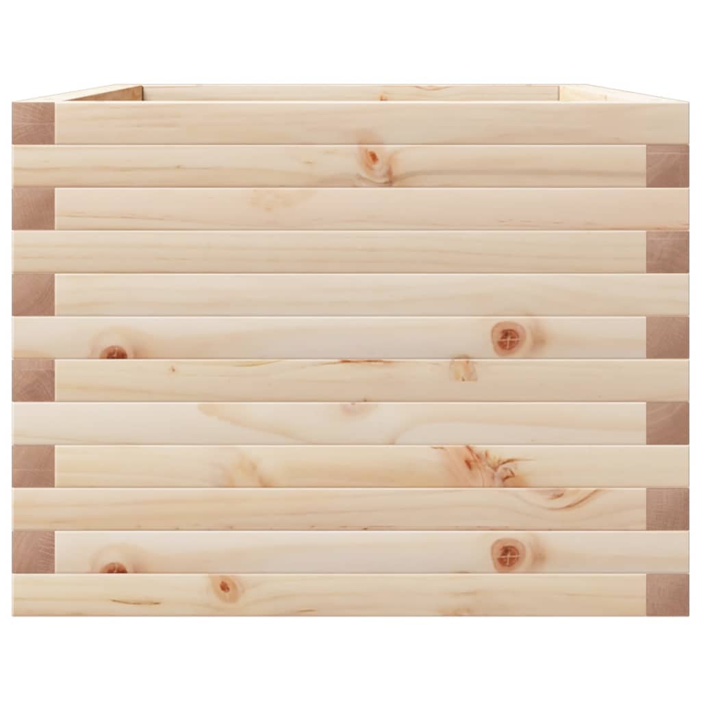 Utendørs Blomsterkasse Plantekasse Tre 110x60x45,5 cm heltre furu