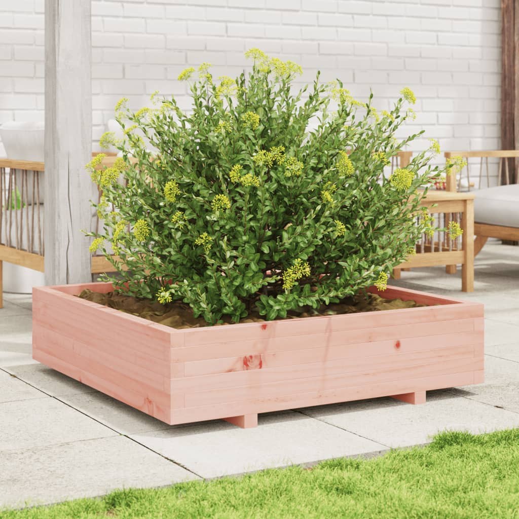 Utendørs Blomsterkasse Plantekasse Tre 100x100x26,5 cm heltre douglasgran