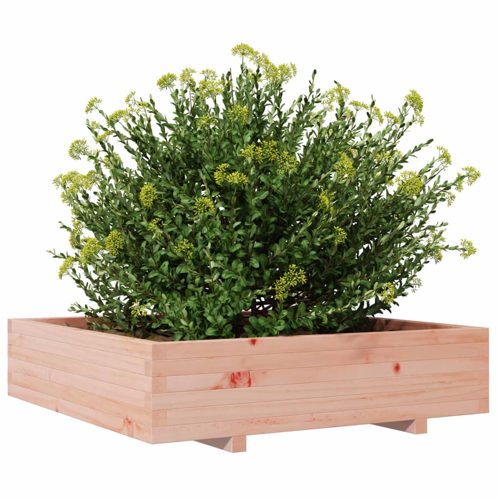 Utendørs Blomsterkasse Plantekasse Tre 100x100x26,5 cm heltre douglasgran