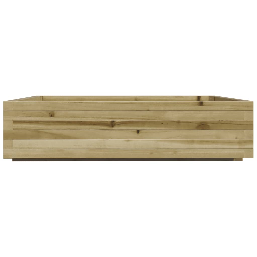 Utendørs Blomsterkasse Plantekasse Tre 100x100x26,5 cm impregnert furu