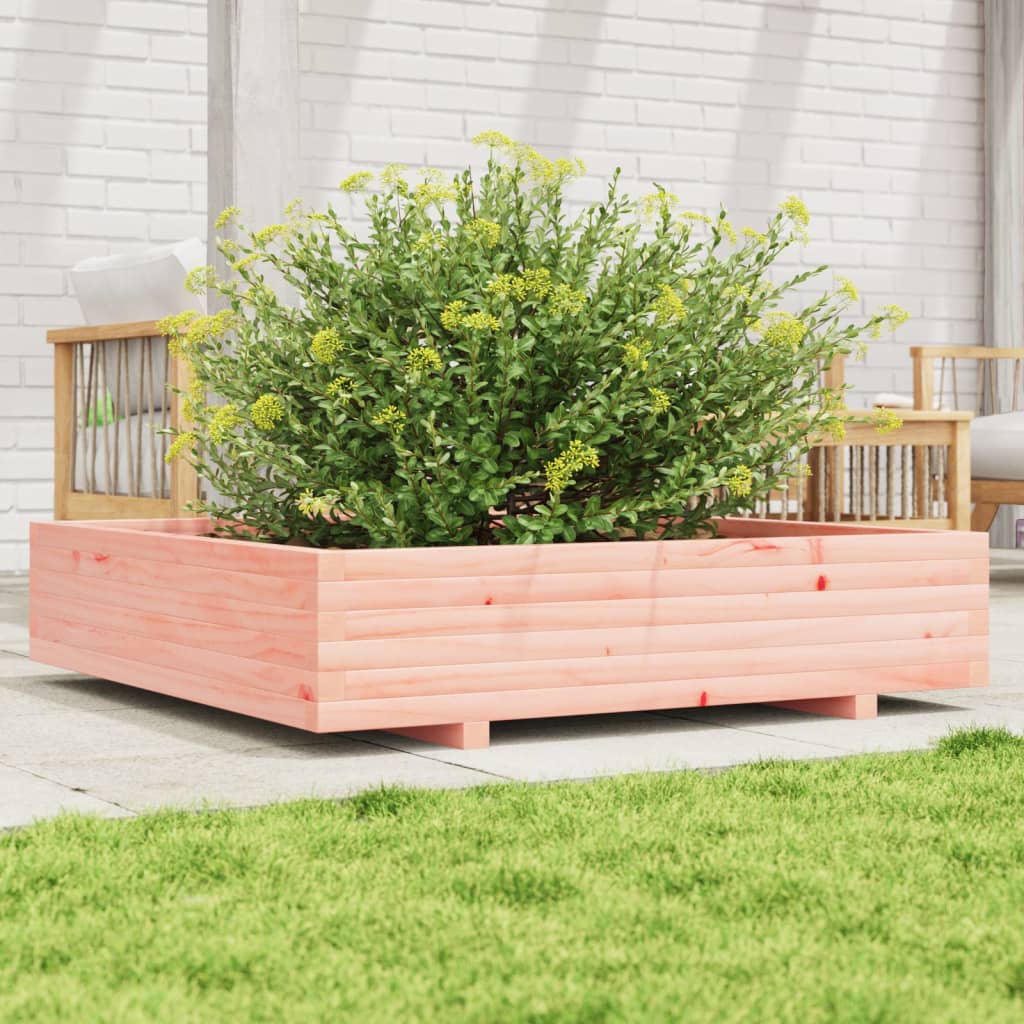 Utendørs Blomsterkasse Plantekasse Tre 110x110x26,5 cm heltre douglasgran