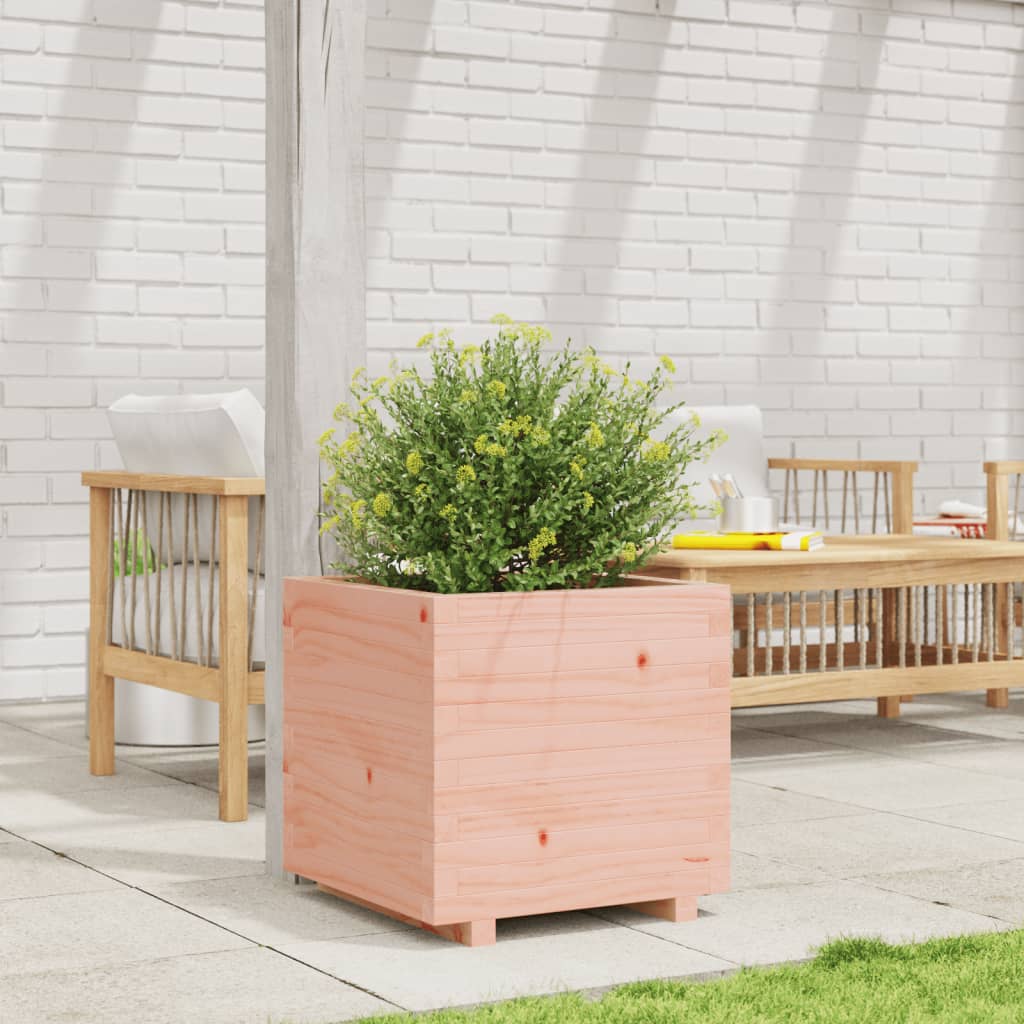 Utendørs Blomsterkasse Plantekasse Tre 50x50x49,5 cm heltre douglasgran