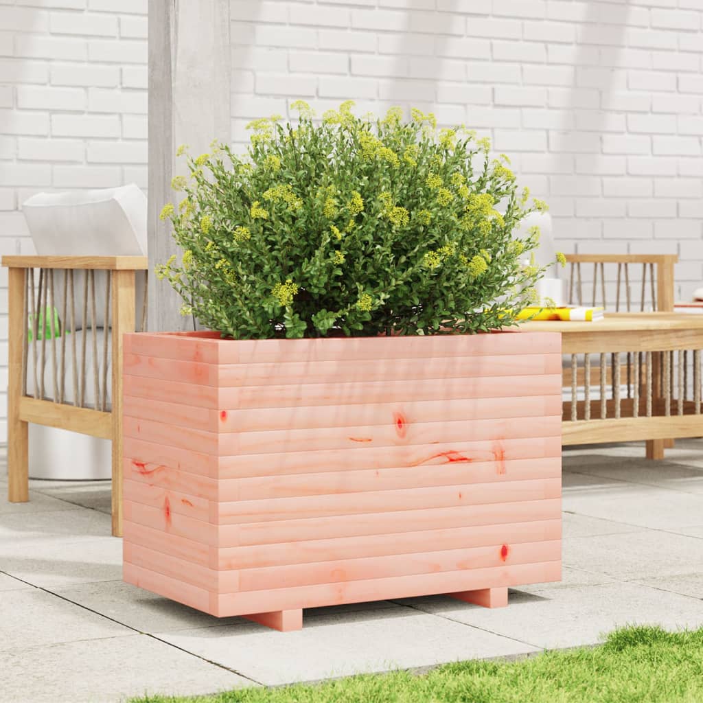 Utendørs Blomsterkasse Plantekasse Tre 70x40x49,5 cm heltre douglasgran