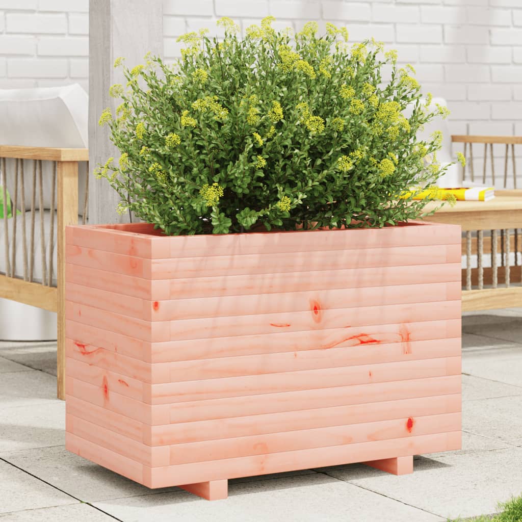 Utendørs Blomsterkasse Plantekasse Tre 70x40x49,5 cm heltre douglasgran
