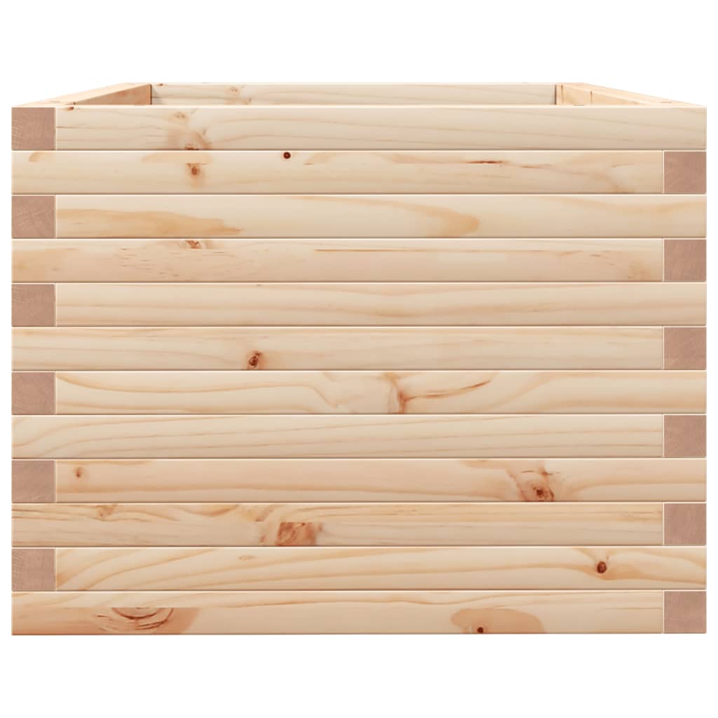 Utendørs Blomsterkasse Plantekasse Tre 90x60x49,5 cm heltre furu