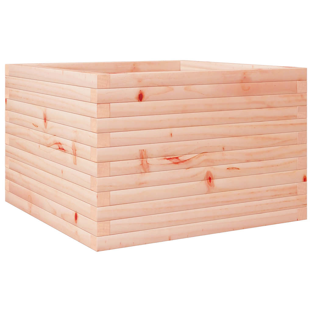Utendørs Blomsterkasse Plantekasse Tre 70x70x46 cm heltre douglasgran