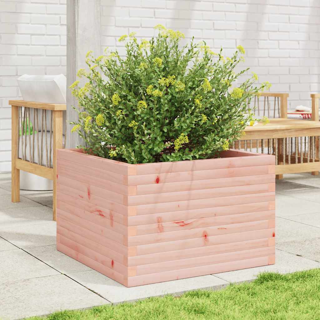 Utendørs Blomsterkasse Plantekasse Tre 70x70x46 cm heltre douglasgran