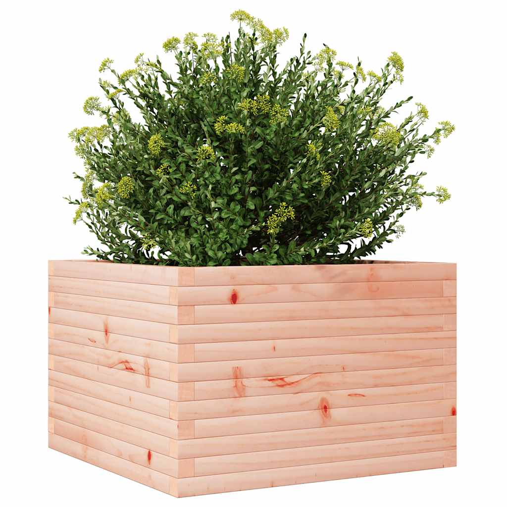 Utendørs Blomsterkasse Plantekasse Tre 70x70x46 cm heltre douglasgran
