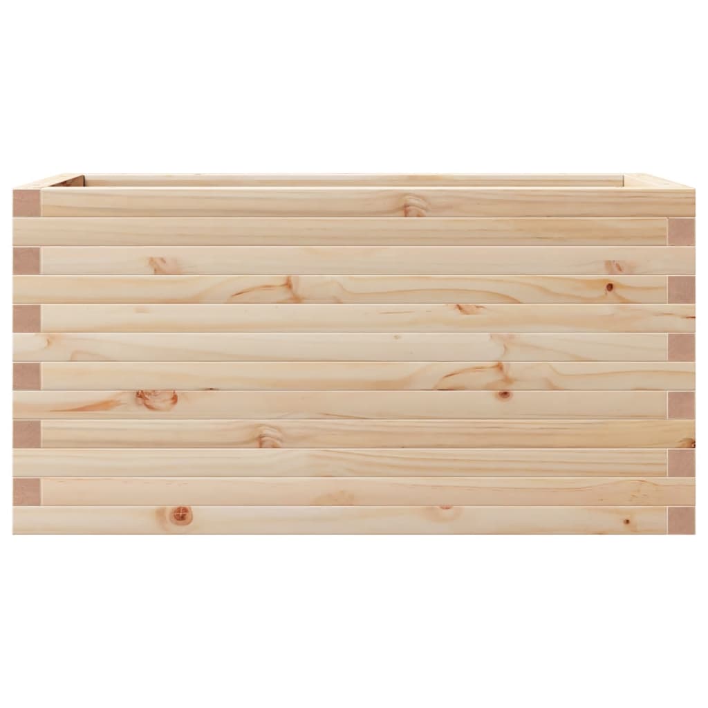 Utendørs Blomsterkasse Plantekasse Tre 90x40x46 cm heltre furu