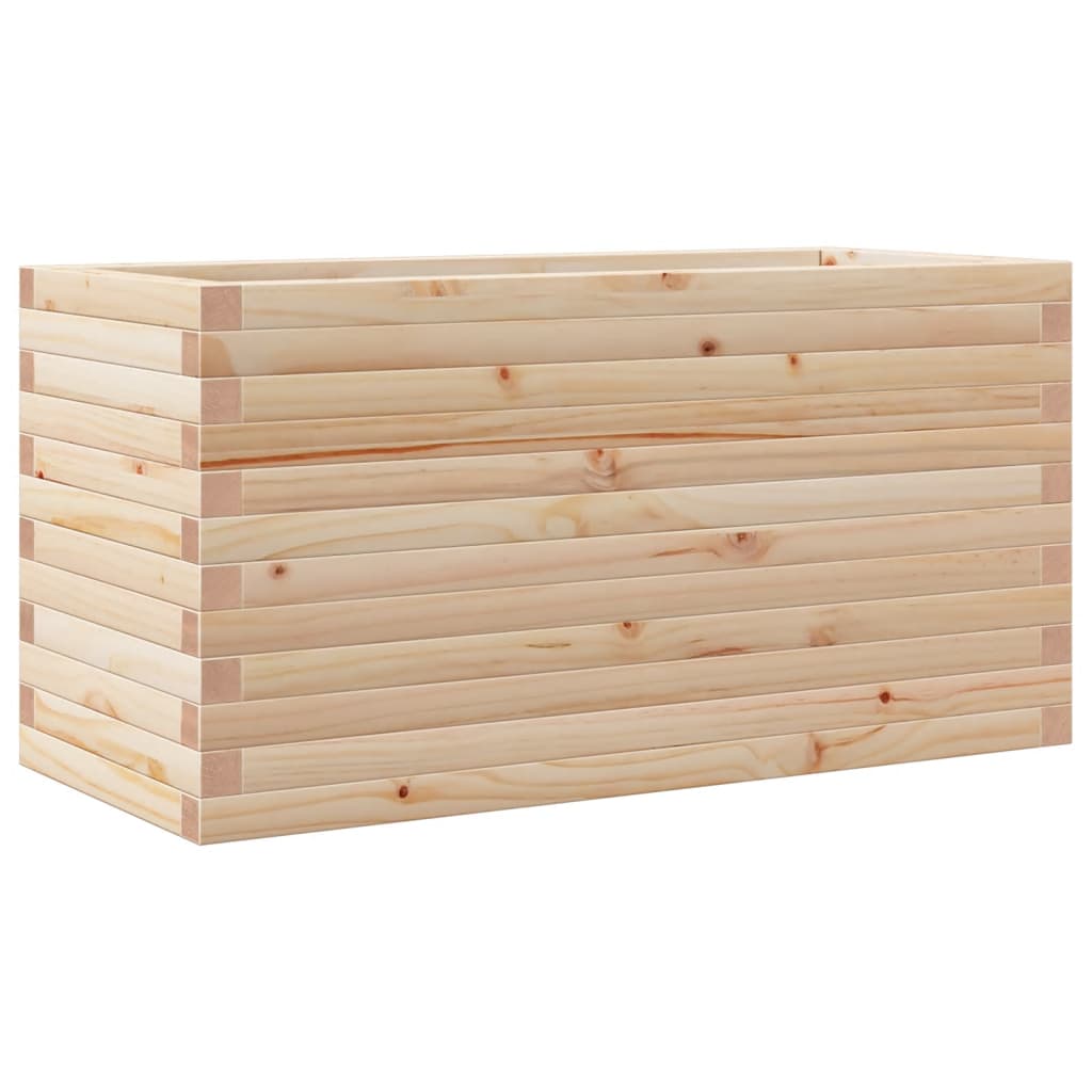 Utendørs Blomsterkasse Plantekasse Tre 90x40x46 cm heltre furu