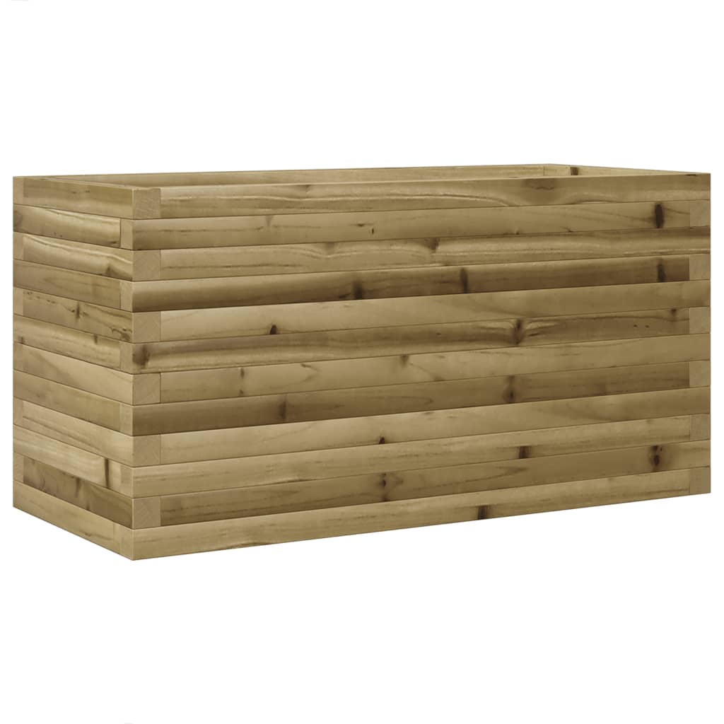 Utendørs Blomsterkasse Plantekasse Tre 90x40x46 cm impregnert furu