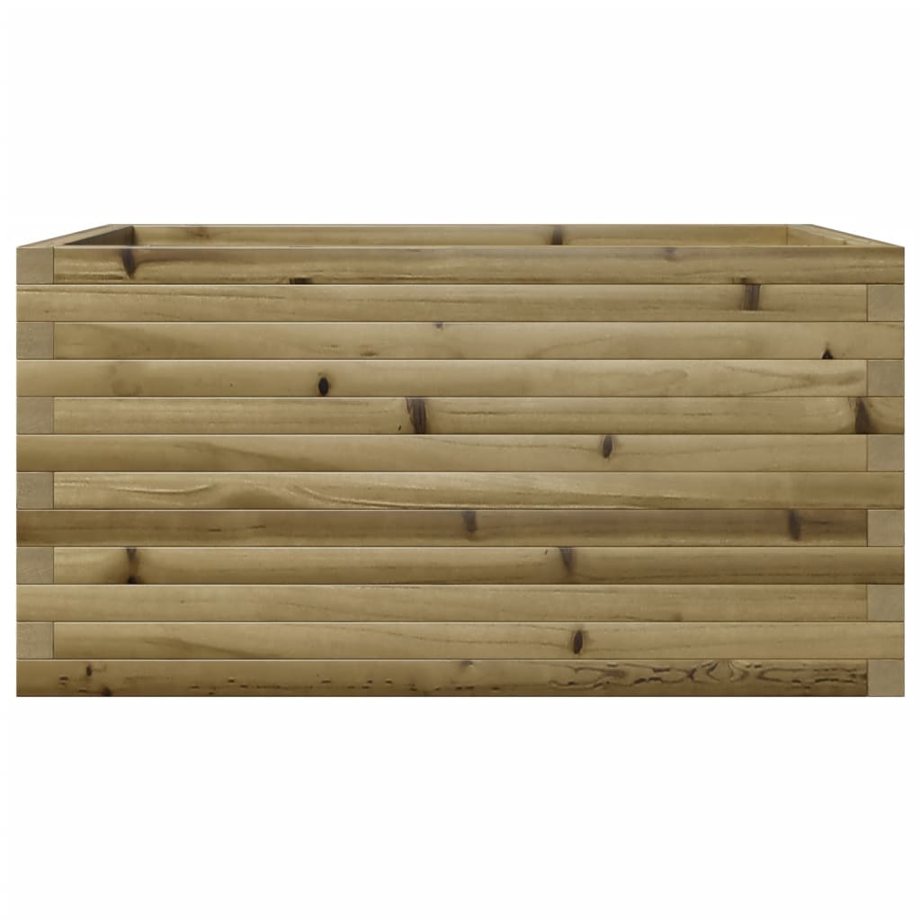 Utendørs Blomsterkasse Plantekasse Tre 90x60x46 cm impregnert furu