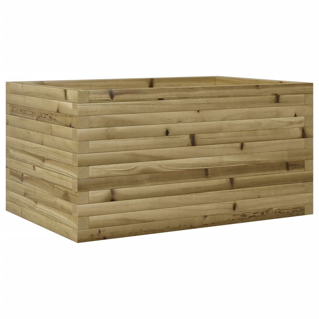 Utendørs Blomsterkasse Plantekasse Tre 90x60x46 cm impregnert furu