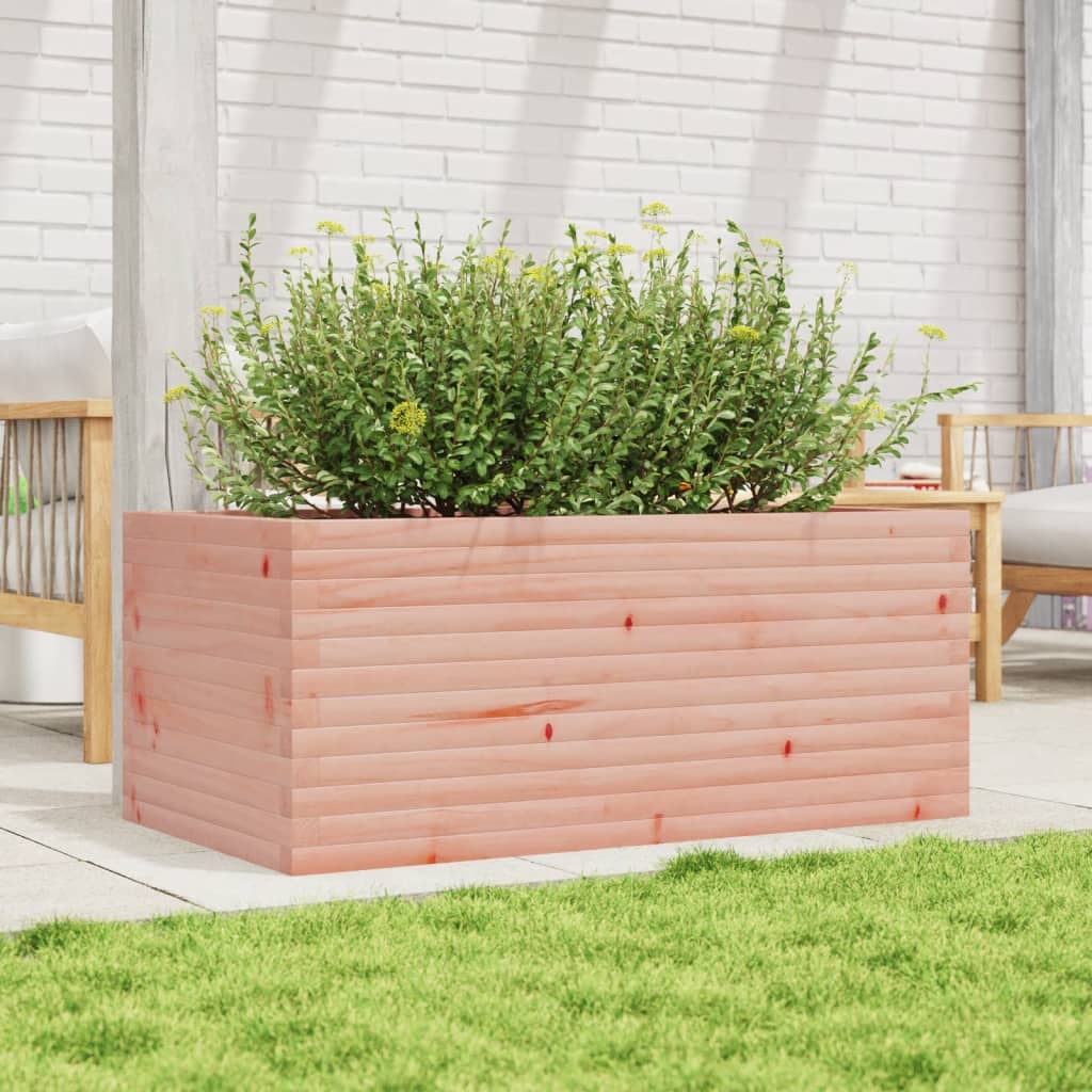 Utendørs Blomsterkasse Plantekasse Tre 110x60x46 cm heltre douglasgran