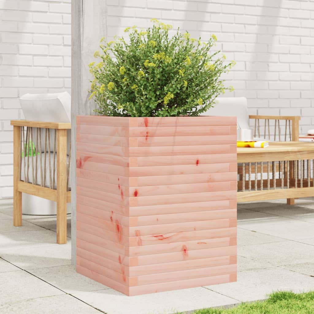 Utendørs Blomsterkasse Plantekasse Tre 50x50x68,5 cm heltre douglasgran