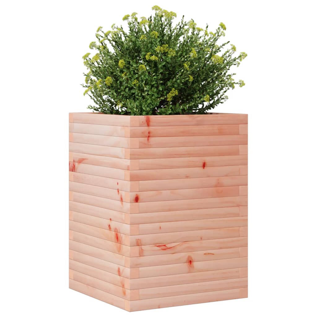 Utendørs Blomsterkasse Plantekasse Tre 50x50x68,5 cm heltre douglasgran