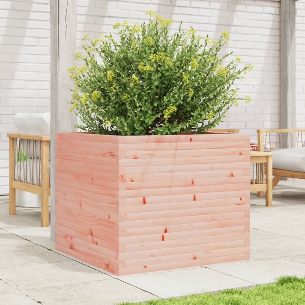 Utendørs Blomsterkasse Plantekasse Tre 80x80x68,5 cm heltre douglasgran