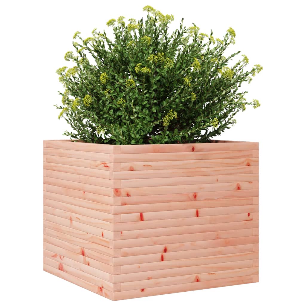 Utendørs Blomsterkasse Plantekasse Tre 80x80x68,5 cm heltre douglasgran