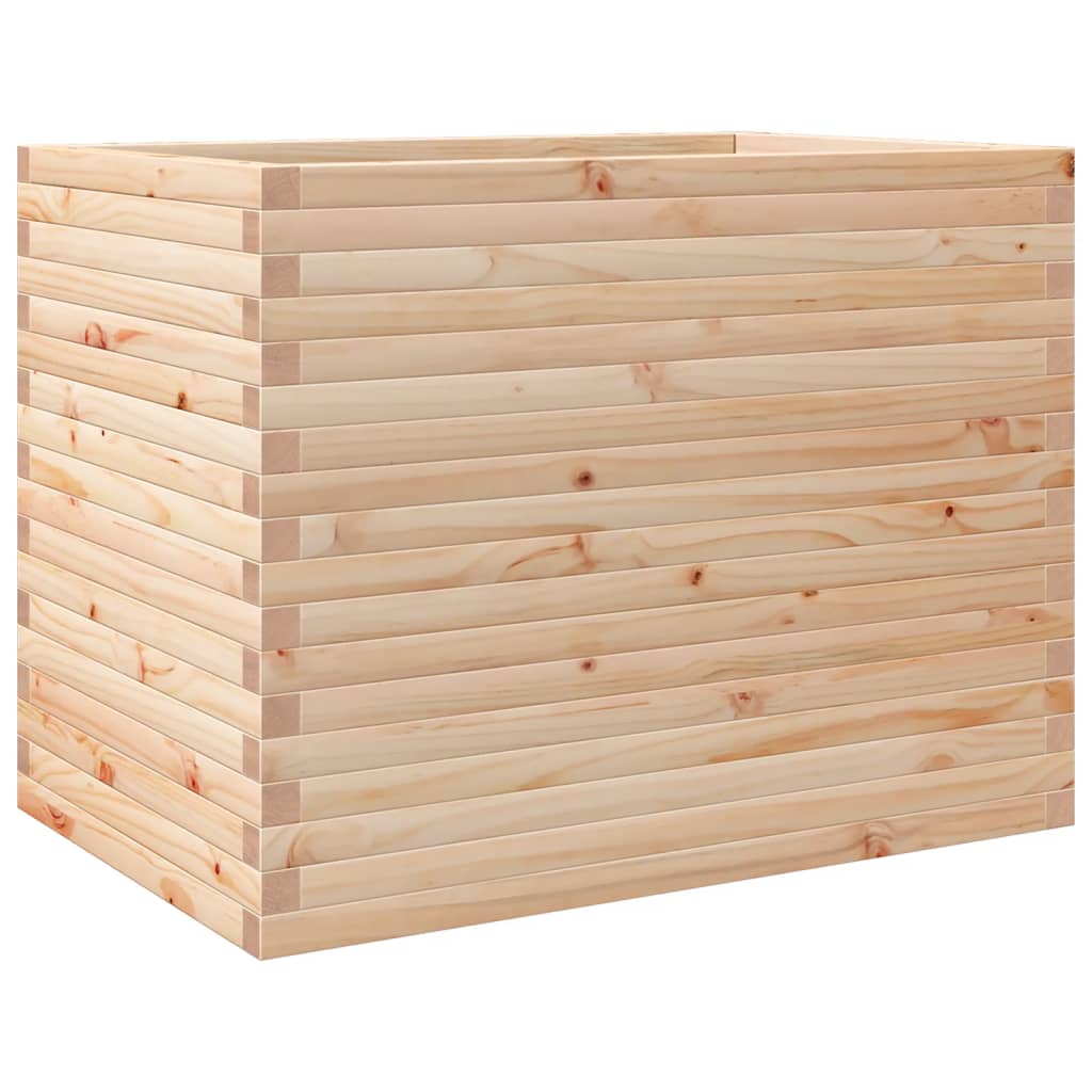 Utendørs Blomsterkasse Plantekasse Tre 90x60x68,5 cm heltre furu