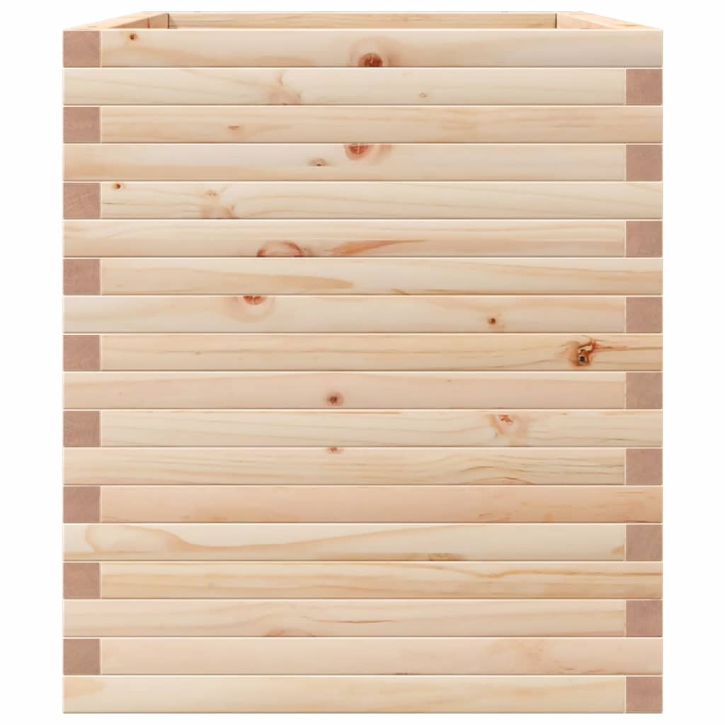 Utendørs Blomsterkasse Plantekasse Tre 90x60x68,5 cm heltre furu