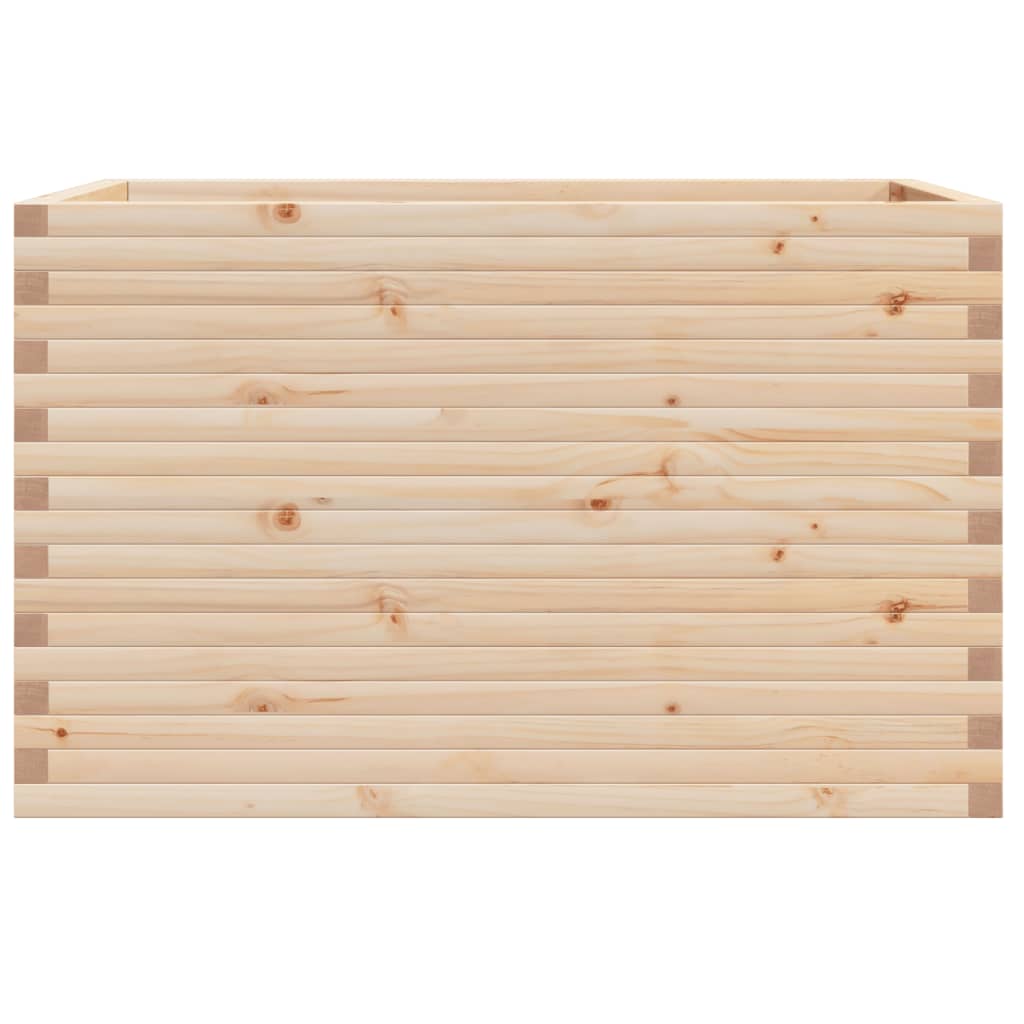 Utendørs Blomsterkasse Plantekasse Tre 110x60x68,5 cm heltre furu