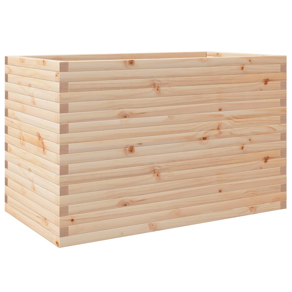 Utendørs Blomsterkasse Plantekasse Tre 110x60x68,5 cm heltre furu