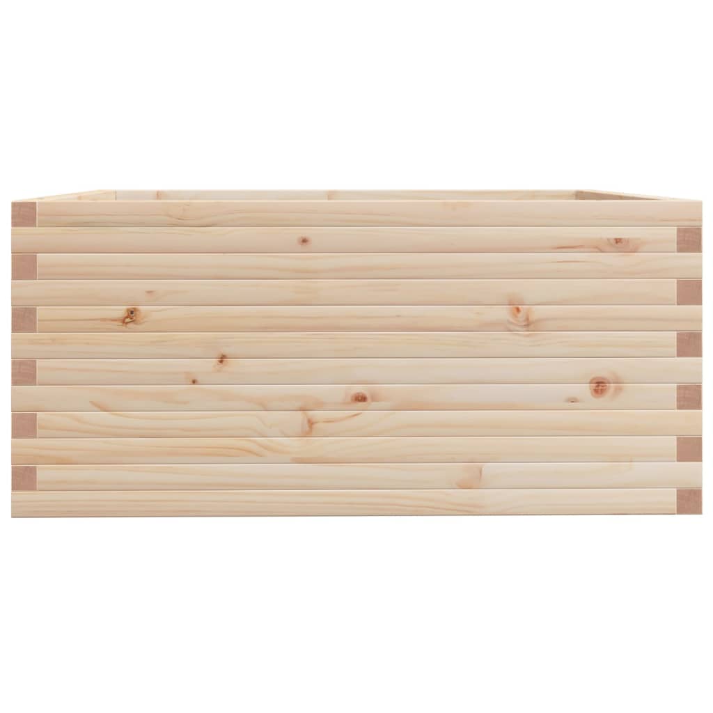 Utendørs Blomsterkasse Plantekasse Tre 100x100x49,5 cm heltre furu