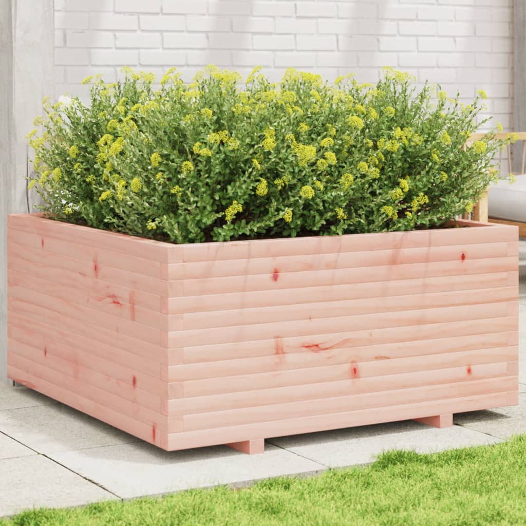 Utendørs Blomsterkasse Plantekasse Tre 100x100x49,5 cm heltre douglasgran