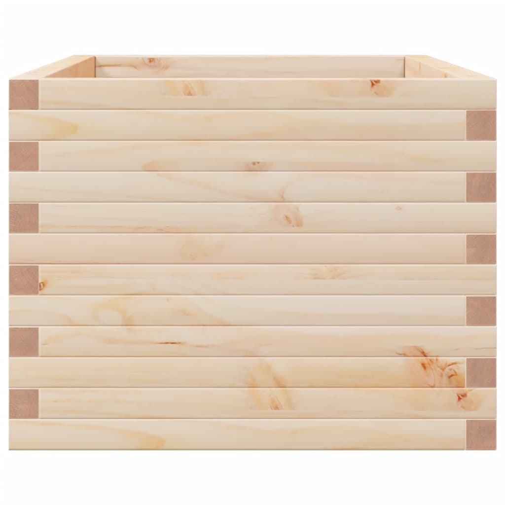 Utendørs Blomsterkasse Plantekasse Tre 110x60x49,5 cm heltre furu