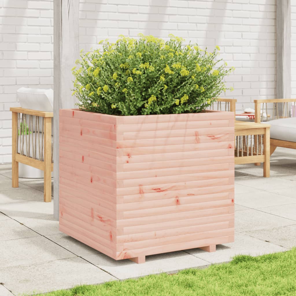Utendørs Blomsterkasse Plantekasse Tre 70x70x72,5 cm heltre douglasgran