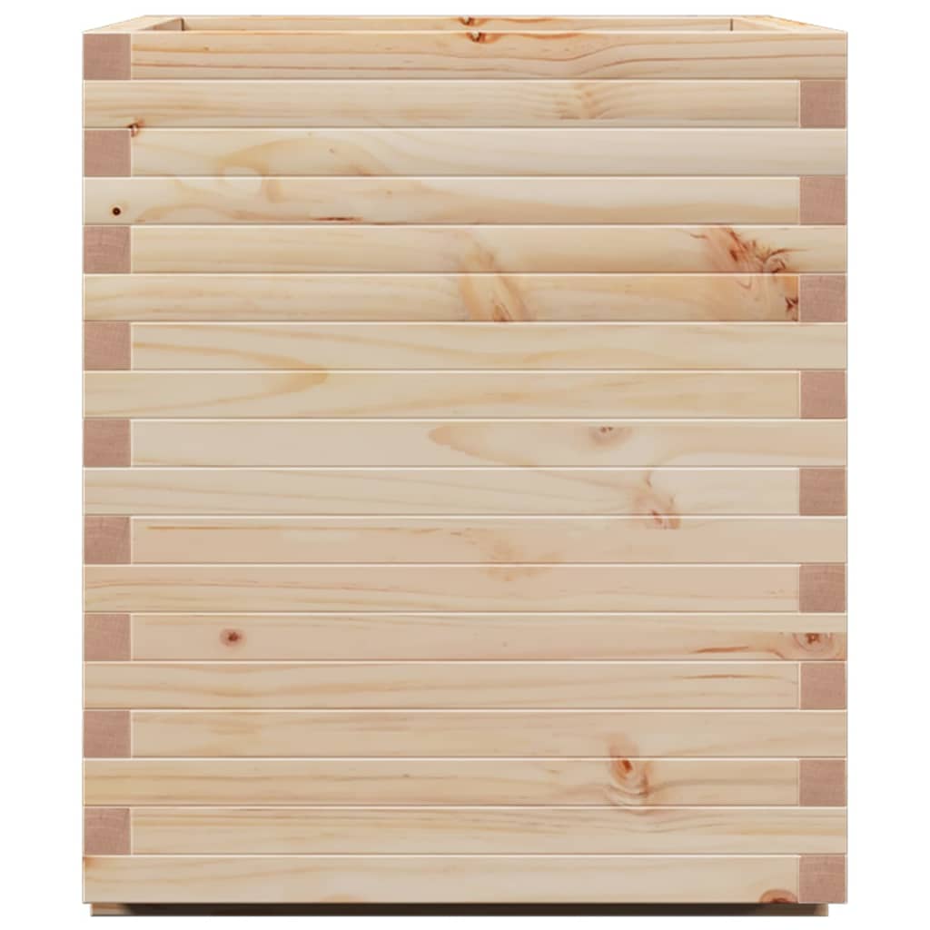 Utendørs Blomsterkasse Plantekasse Tre 90x60x72,5 cm heltre furu