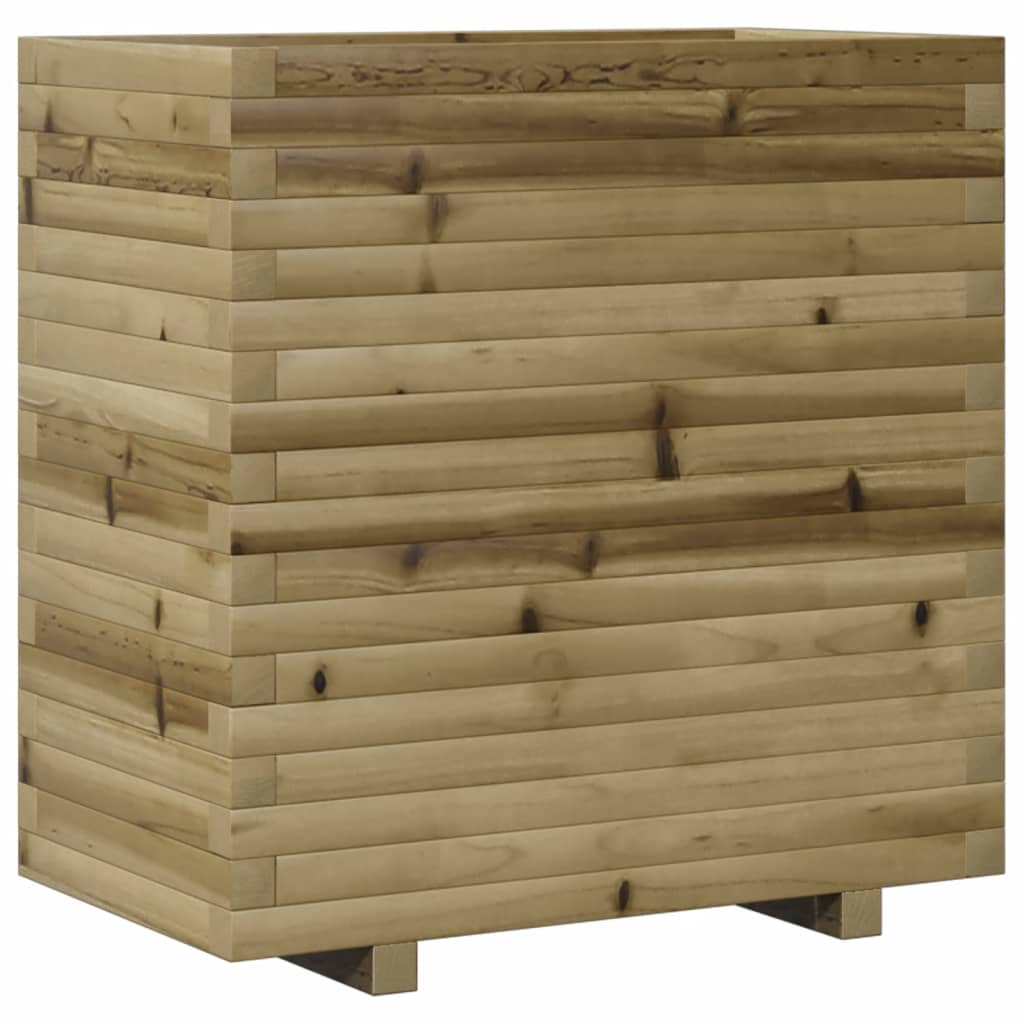 Utendørs Blomsterkasse Plantekasse Tre 70x40x72 cm impregnert furu